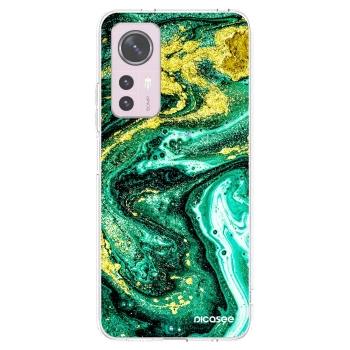 Picasee silikónový prehľadný obal pre Xiaomi 12 - Green Gold