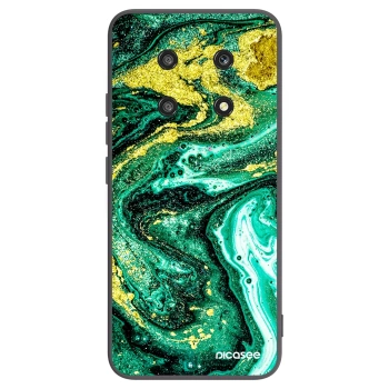 Picasee silikónový čierny obal pre Honor Magic4 Lite 5G - Green Gold