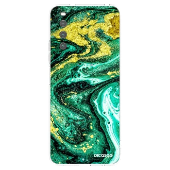 Picasee silikónový prehľadný obal pre Sony Xperia 10 IV 5G - Green Gold