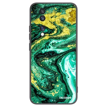 Picasee silikónový čierny obal pre Honor 70 - Green Gold