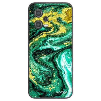 Picasee silikónový čierny obal pre Xiaomi Poco X5 - Green Gold