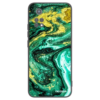 Picasee silikónový čierny obal pre Xiaomi Redmi Note 11S 5G - Green Gold