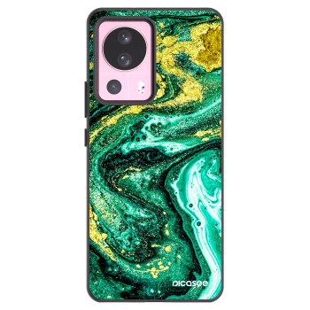 Picasee silikónový čierny obal pre Xiaomi 13 Lite - Green Gold