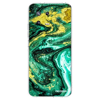 Picasee silikónový prehľadný obal pre Xiaomi 13 Pro - Green Gold