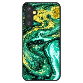 Picasee ULTIMATE CASE pro Samsung Galaxy A34 5G A346B - Green Gold