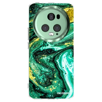Picasee silikónový prehľadný obal pre Honor Magic5 Pro - Green Gold