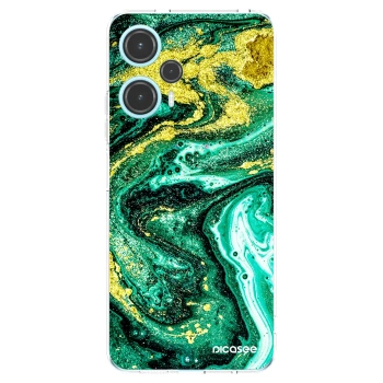 Picasee silikónový prehľadný obal pre Xiaomi Poco F5 - Green Gold