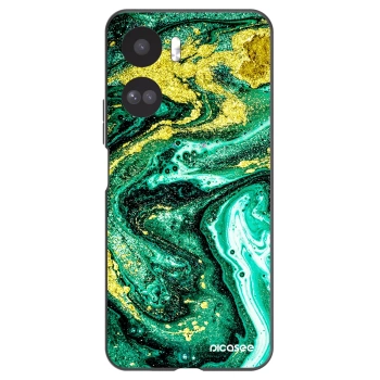 Picasee silikónový čierny obal pre Honor 90 Lite 5G - Green Gold
