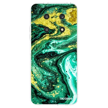 Picasee silikónový prehľadný obal pre Honor Magic4 Lite 5G - Green Gold