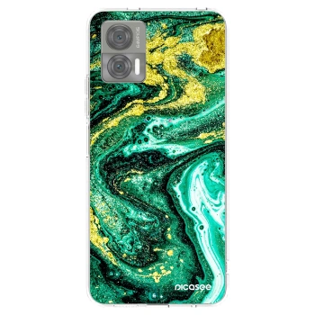 Picasee silikónový prehľadný obal pre Motorola Edge 30 Neo - Green Gold