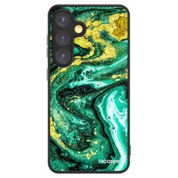 Picasee ULTIMATE CASE pro Samsung Galaxy S24 S921B 5G - Green Gold