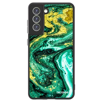 Picasee ULTIMATE CASE PowerShare pro Samsung Galaxy S21 FE 5G - Green Gold