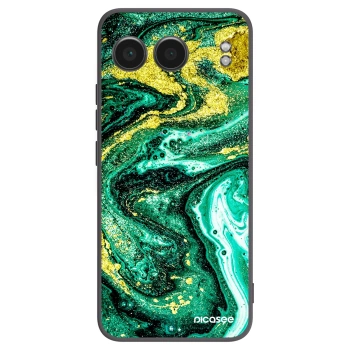 Picasee silikónový čierny obal pre OnePlus Nord 4 - Green Gold