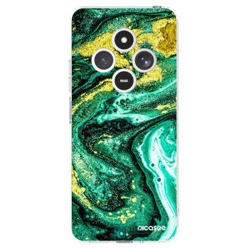 Picasee silikónový prehľadný obal pre Xiaomi Redmi 14C - Green Gold