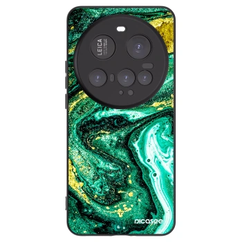 Picasee silikónový čierny obal pre Xiaomi 15 Ultra - Green Gold