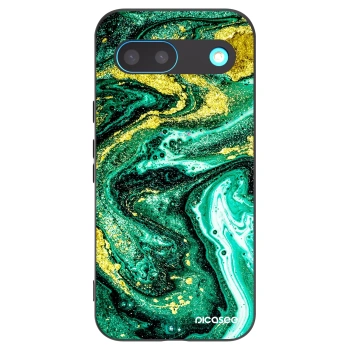 Picasee silikónový čierny obal pre Google Pixel 8 - Green Gold