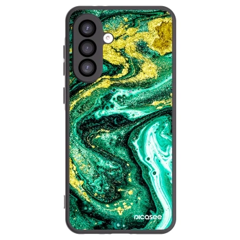 Picasee silikónový čierny obal pre Samsung Galaxy A26 5G A266B - Green Gold