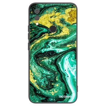 Picasee silikónový čierny obal pre Xiaomi Redmi Note 7 - Green Gold