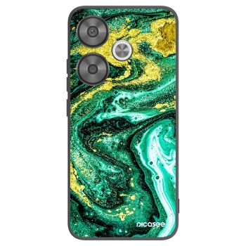 Picasee silikónový čierny obal pre Xiaomi Poco F6 - Green Gold
