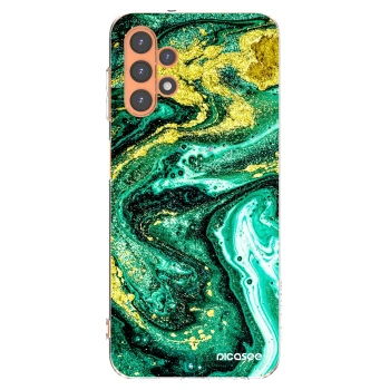 Picasee silikónový prehľadný obal pre Samsung Galaxy A13 5G - Green Gold