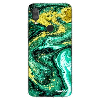 Picasee silikónový prehľadný obal pre Xiaomi Redmi 7 - Green Gold