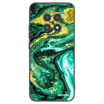 Picasee silikónový čierny obal pre Realme 12X - Green Gold