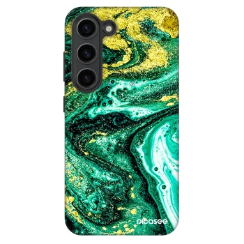 Picasee Fashion Case pre Samsung Galaxy S23+ 5G - Green Gold