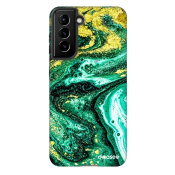 Obal pre Samsung Galaxy S21 5G G991B - Green Gold
