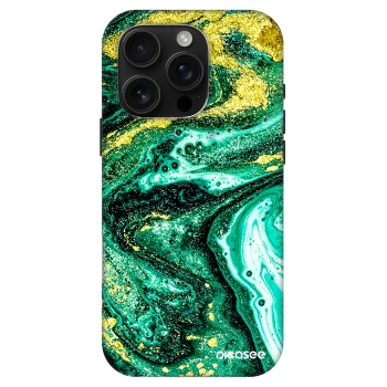 Picasee Fashion Case MagSafe pre Apple iPhone 16 Pro - Green Gold