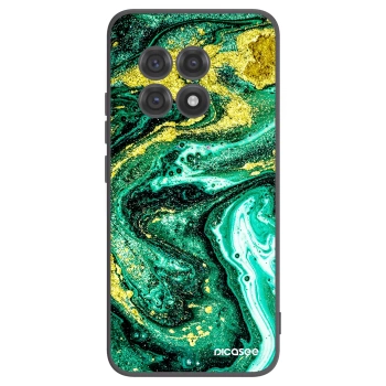 Picasee silikónový čierny obal pre OnePlus 13R 5G - Green Gold