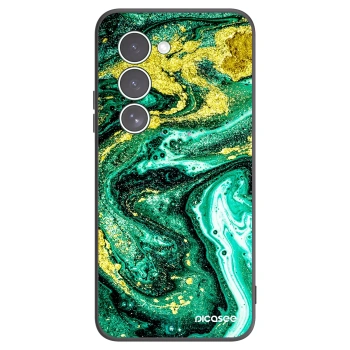 Picasee silikónový čierny obal pre Xiaomi Redmi 15 5G - Green Gold