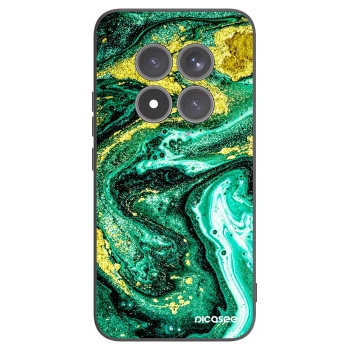 Picasee silikónový čierny obal pre Xiaomi Redmi Note 15 Pro+ - Green Gold