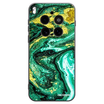 Picasee silikónový čierny obal pre Vivo X300 Pro - Green Gold