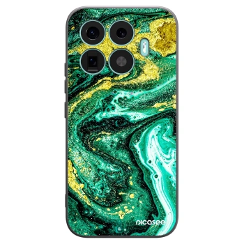 Picasee silikónový čierny obal pre Xiaomi 17T - Green Gold