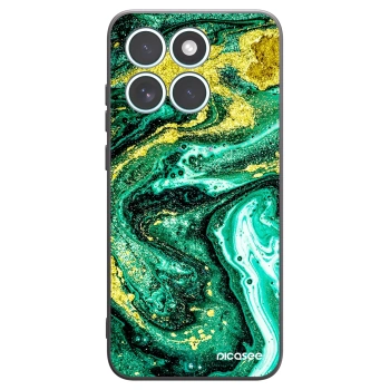 Picasee silikónový čierny obal pre Motorola Edge 70 Fusion - Green Gold