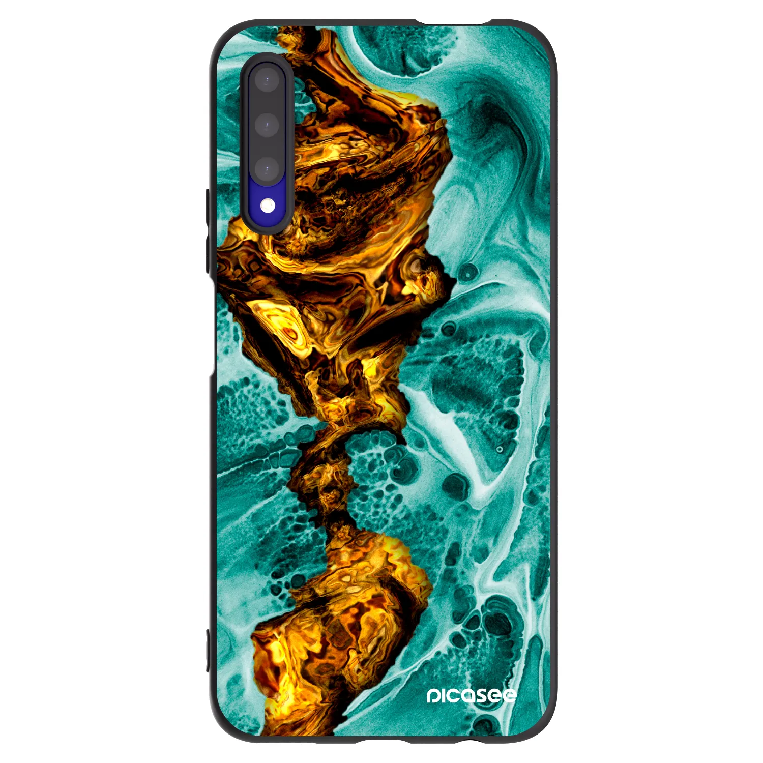 Picasee silikónový čierny obal pre Honor 9X Pro - Goldsky