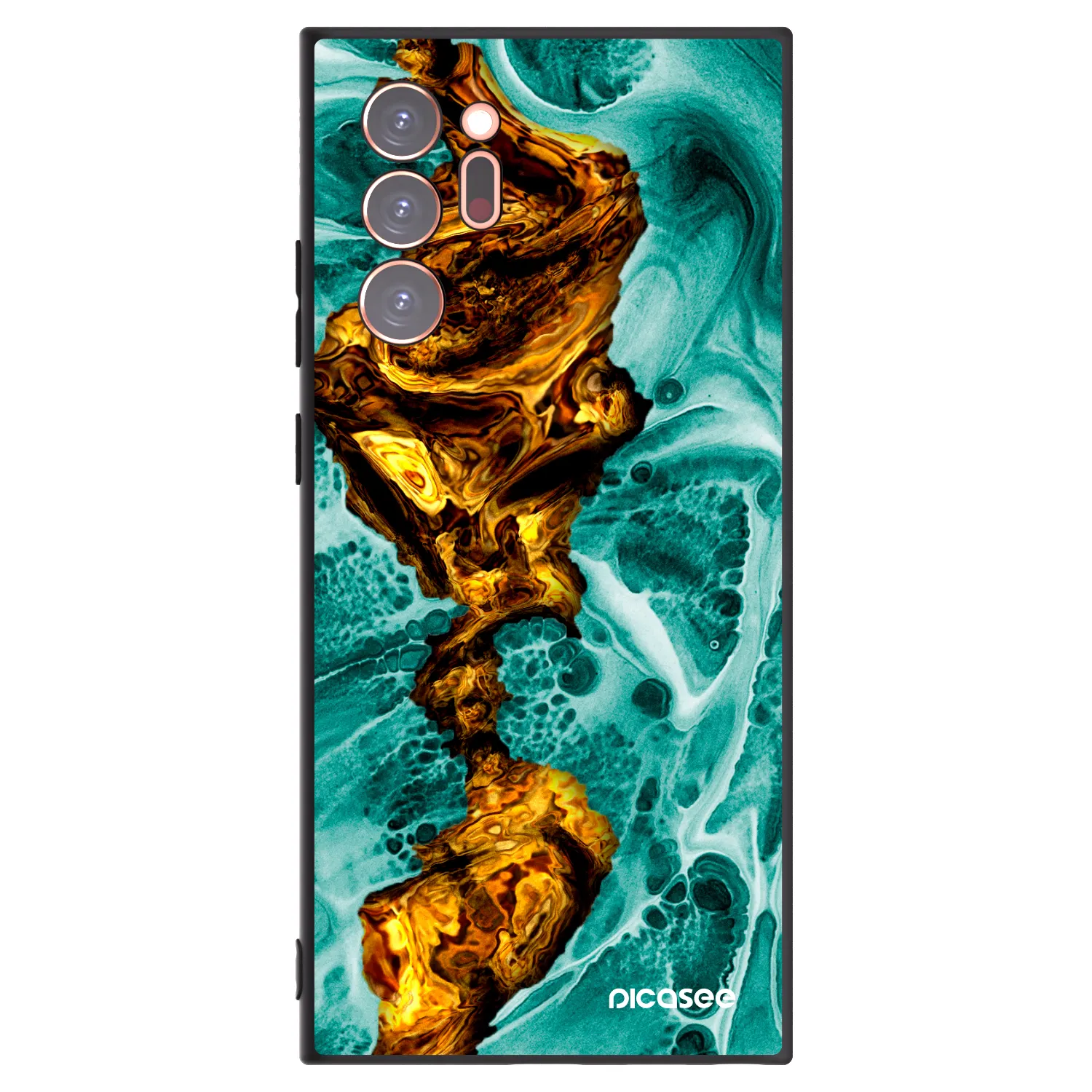 Picasee silikónový čierny obal pre Samsung Galaxy Note 20 Ultra - Goldsky