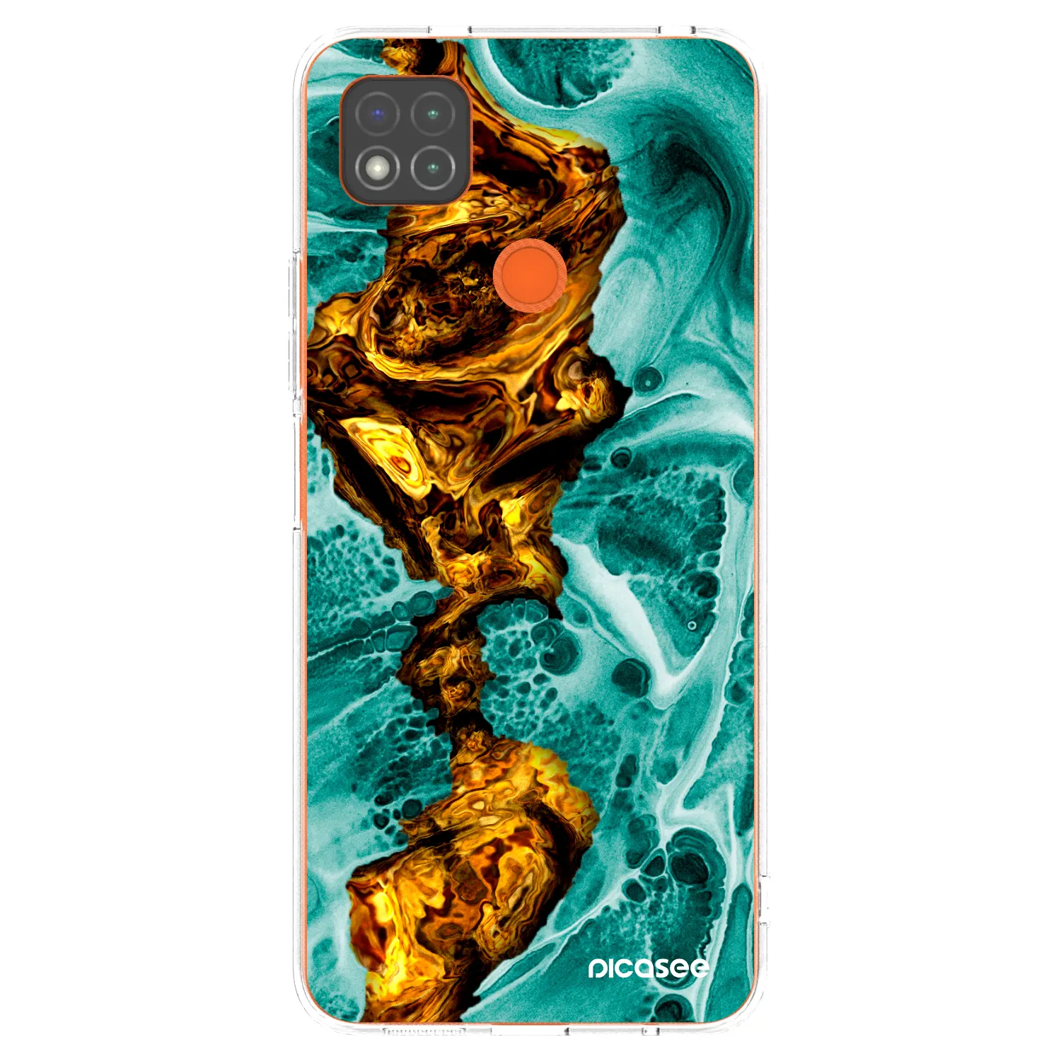 Picasee silikónový prehľadný obal pre Xiaomi Redmi 9C - Goldsky