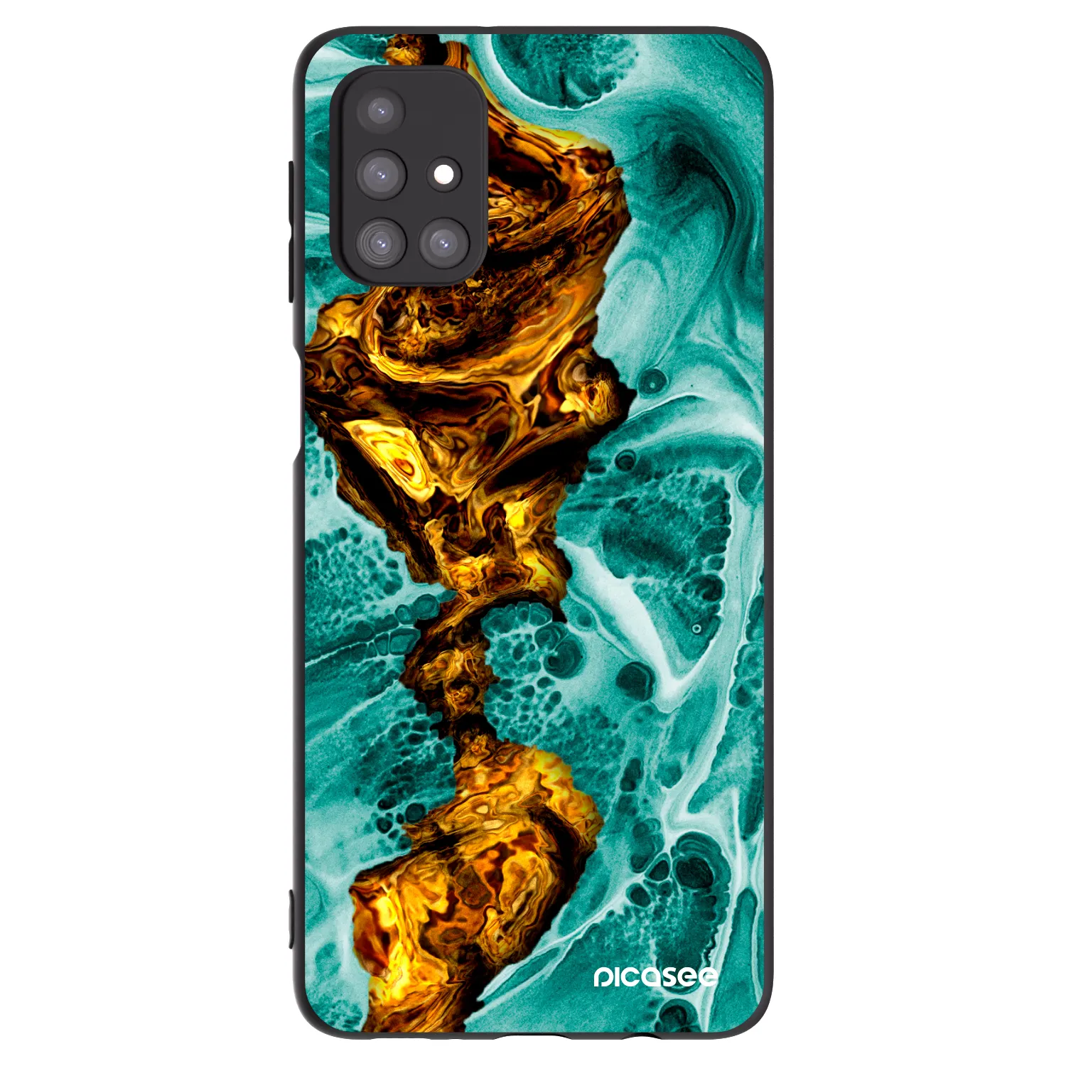 Picasee silikónový čierny obal pre Samsung Galaxy M31s - Goldsky