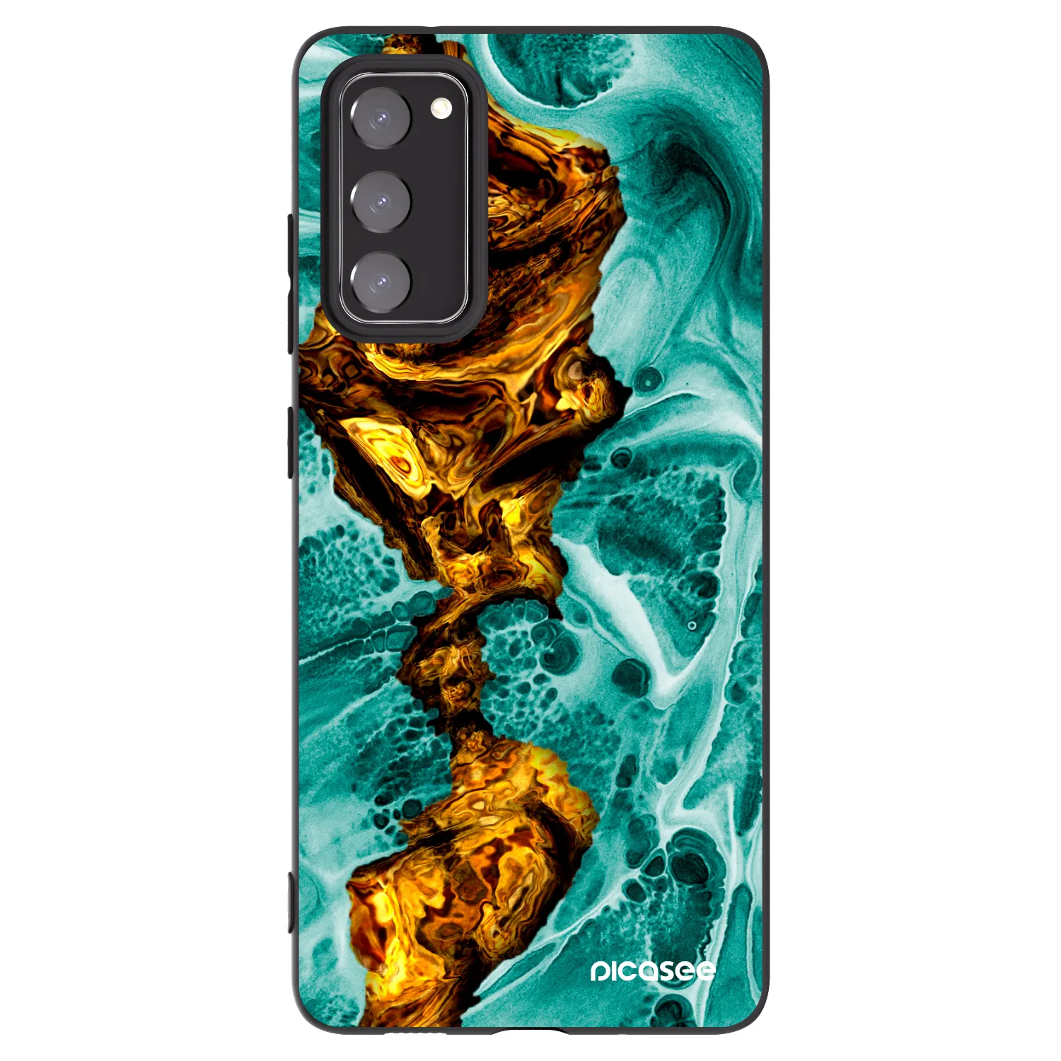 Picasee silikónový čierny obal pre Samsung Galaxy S20 FE - Goldsky