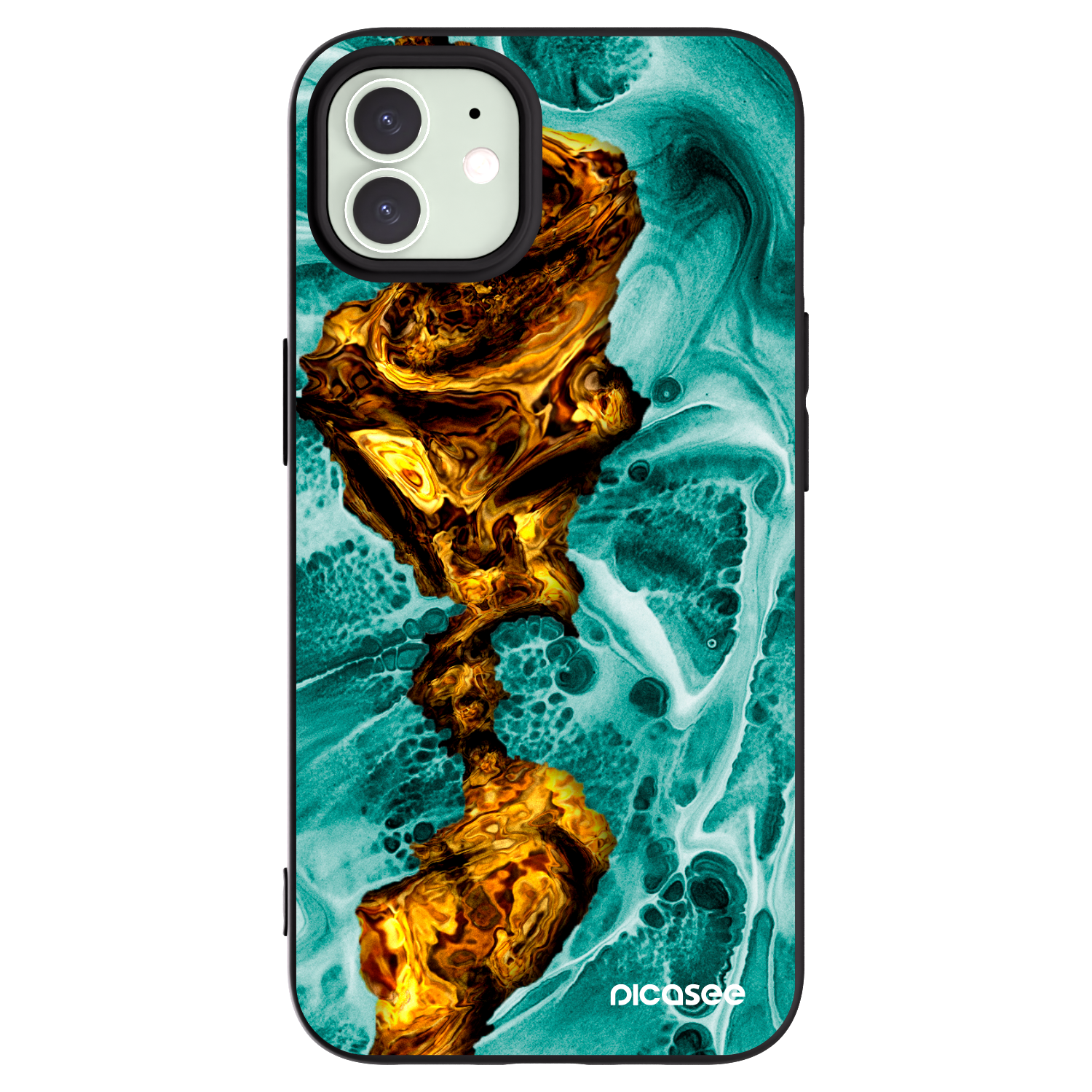 Silikónový čierny obal pre Apple iPhone 12 - Goldsky