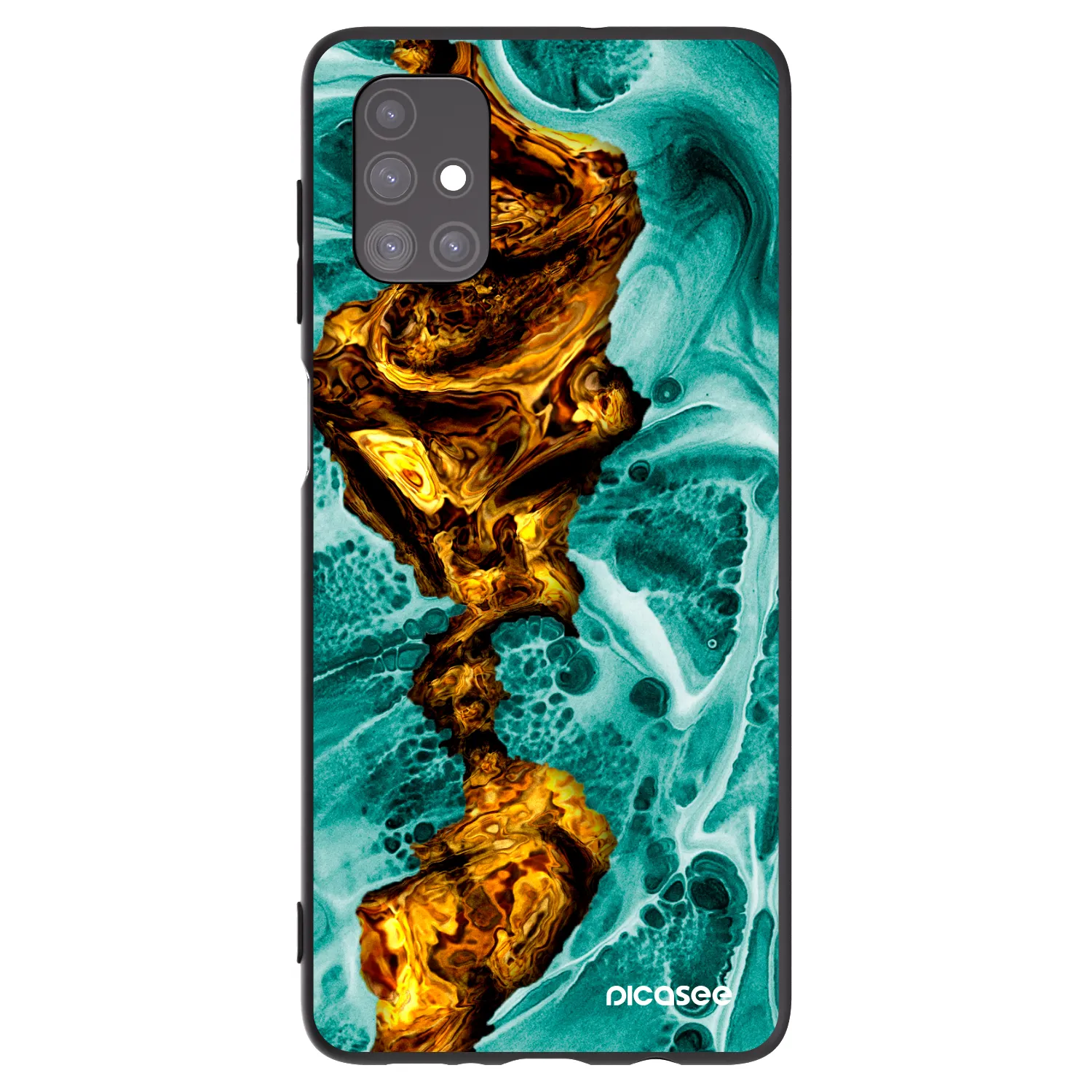 Picasee silikónový čierny obal pre Samsung Galaxy M51 M515F - Goldsky