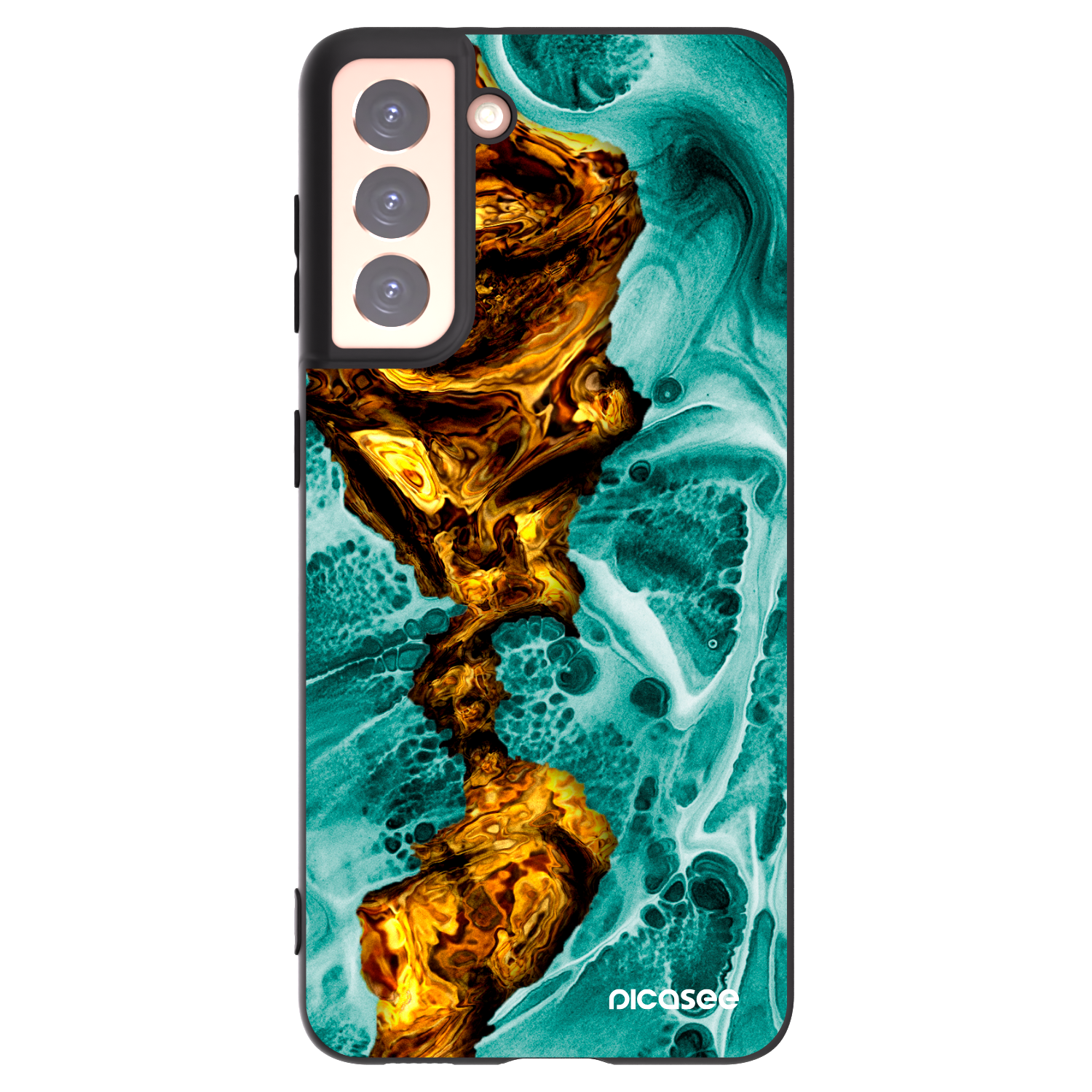Silikónový čierny obal pre Samsung Galaxy S21 5G G991B - Goldsky