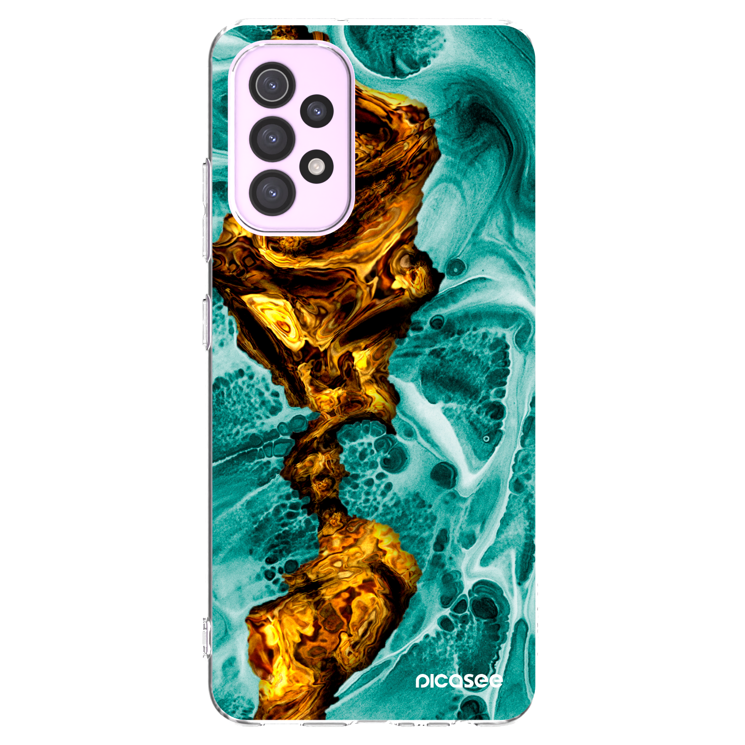 Picasee silikónový prehľadný obal pre Samsung Galaxy A32 5G A326B - Goldsky