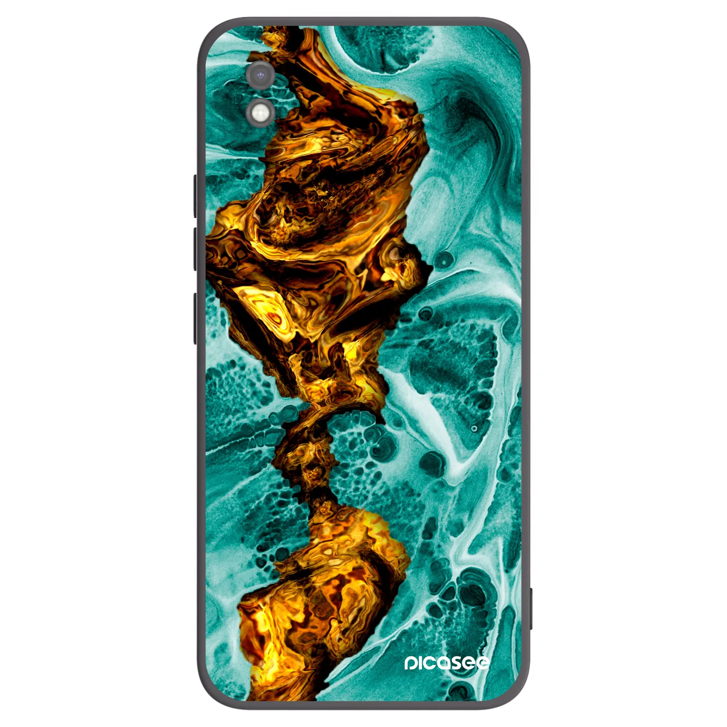 Picasee silikónový čierny obal pre Xiaomi Redmi 9AT - Goldsky