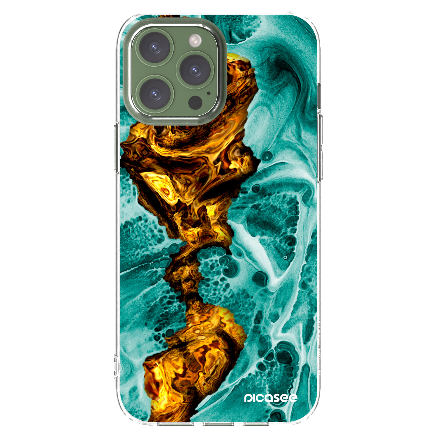 Silikónový prehľadný obal pre Apple iPhone 13 Pro Max - Goldsky