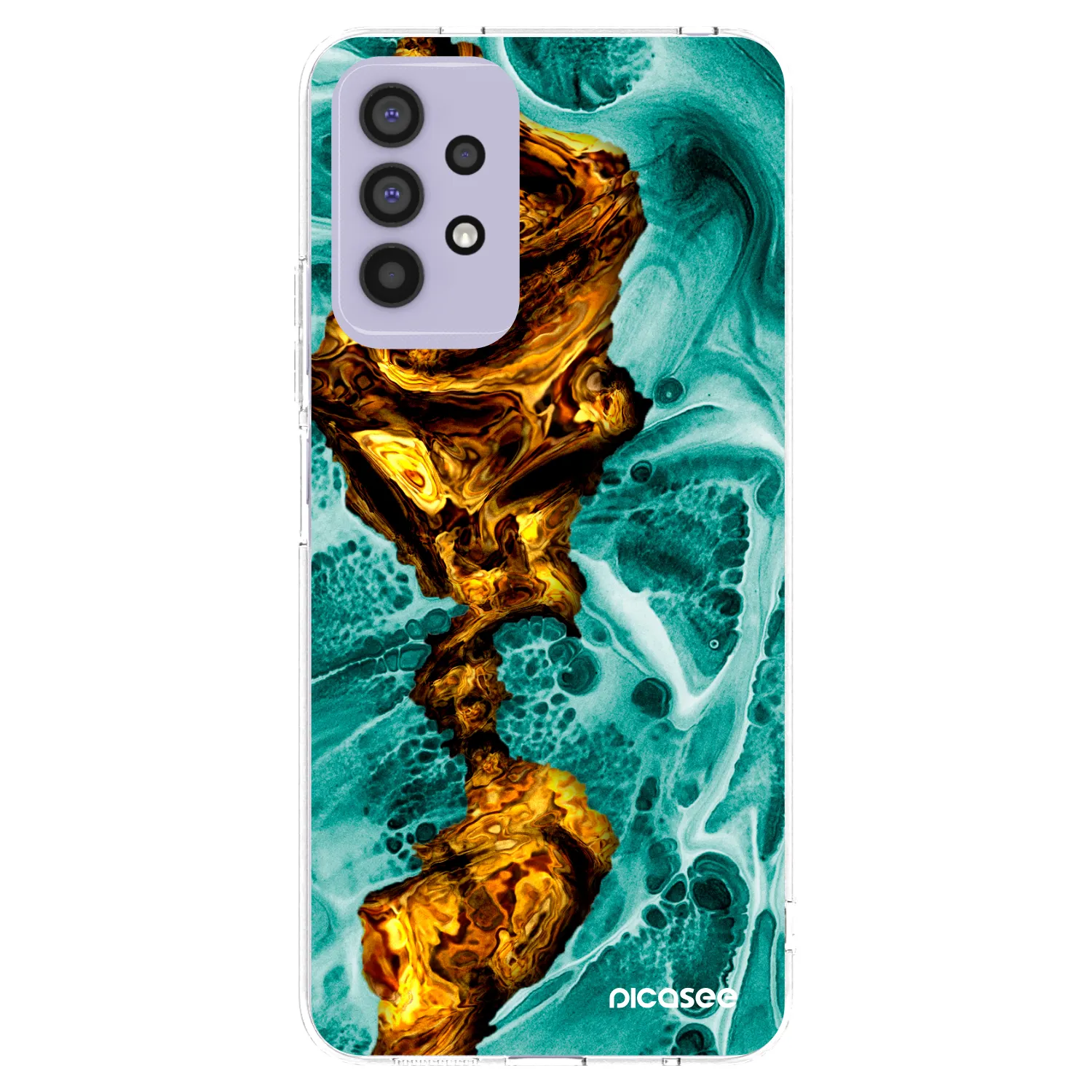 Picasee silikónový prehľadný obal pre Samsung Galaxy A32 4G SM-A325F - Goldsky