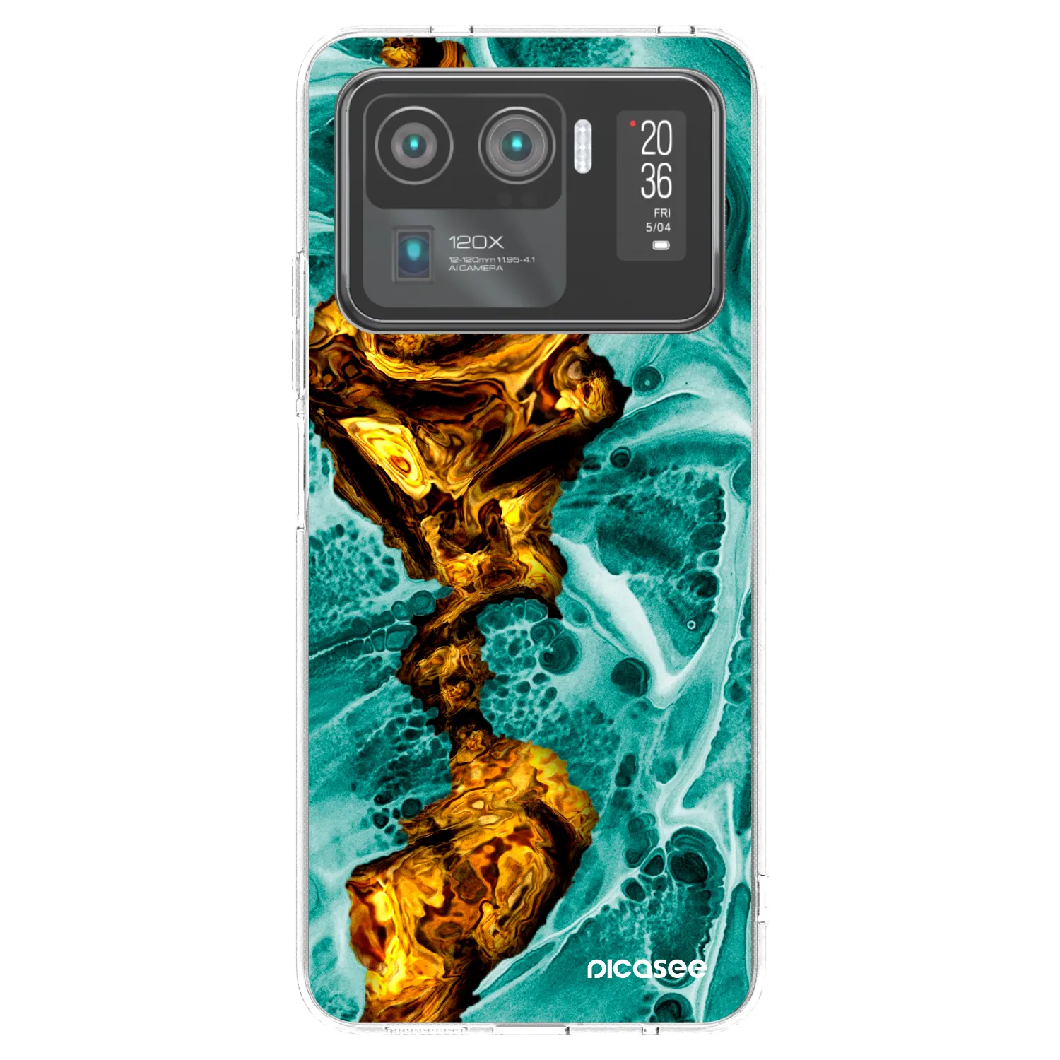 Picasee silikónový prehľadný obal pre Xiaomi Mi 11 Ultra - Goldsky