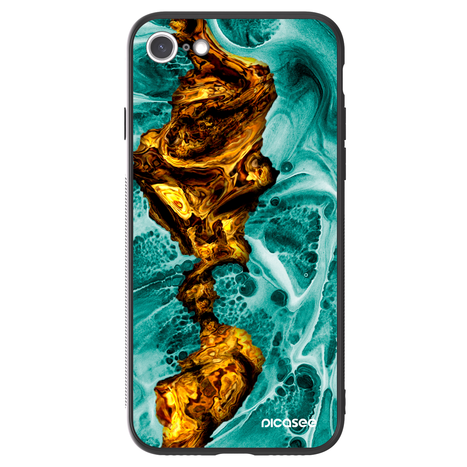 Picasee ULTIMATE CASE pro Apple iPhone SE 2020 - Goldsky