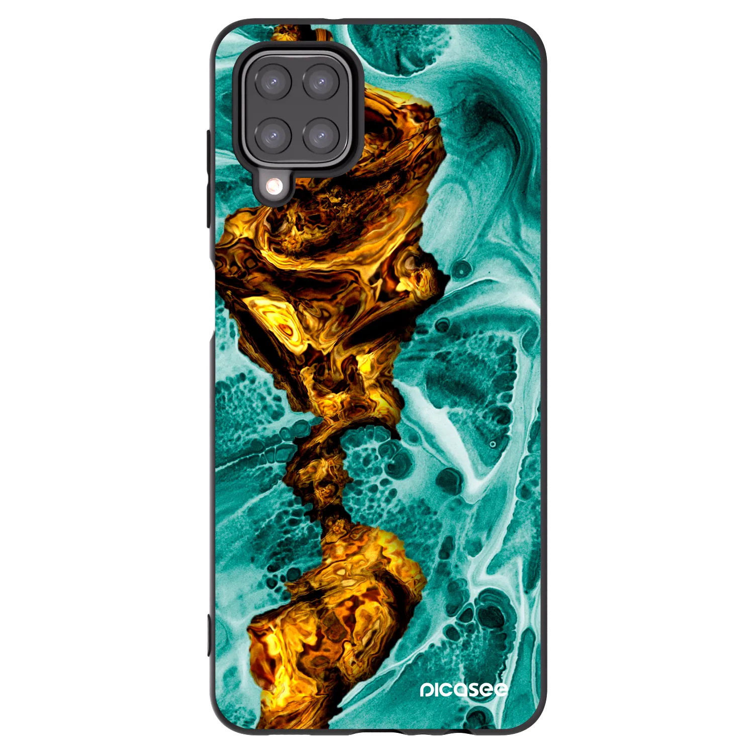 Picasee silikónový čierny obal pre Samsung Galaxy M12 M127F - Goldsky
